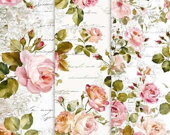 Floral Scrapbook Paper: 19 Sheet Craft Paper Pack