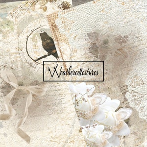 Junk Journal Printable Paper: Vintage Collage Sheets (Digital Download)