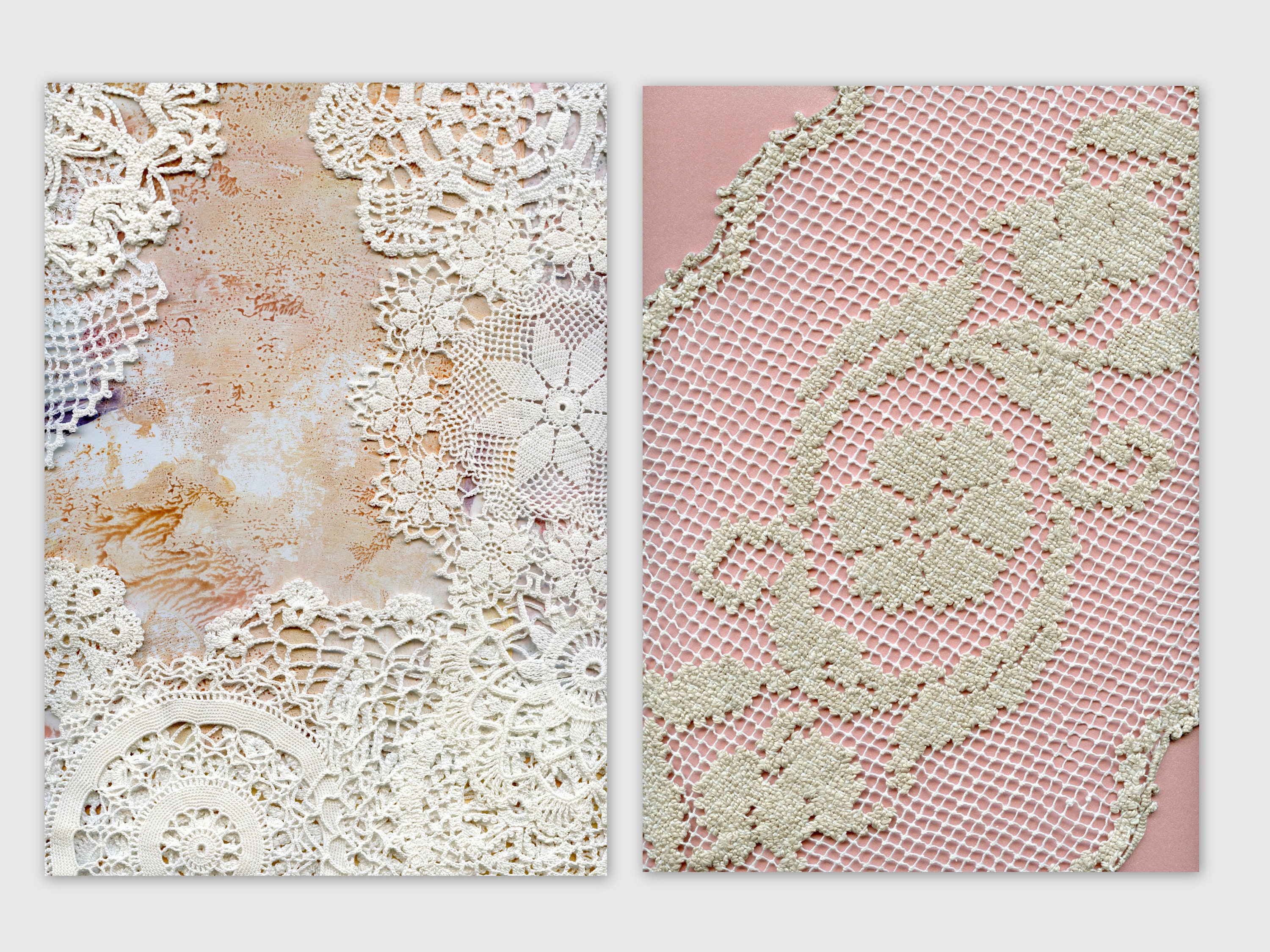 Lace Digital Printable Kit Printable Lace Paper Boho Paper Etsy