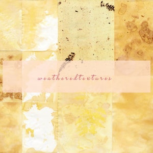 Onion Dyed Paper Pack: Stained Textures for Collage (Digital Download)