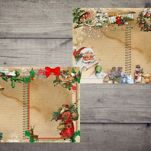 Christmas Journal Pages, 10 Printable Christmas Pages - Kit 29 - Etsy