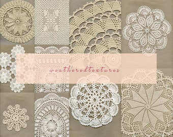 Digital lace doily, junk journal embellishments, Lace printables, Lace for junk journals, Digital collage sheets, Vintage doilies printable