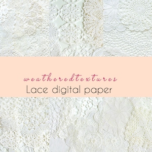 Spitze digitales Papier, Spitze digital, Spitze digital, Printable Kit, Spitze Papier, Boho Papier Kit, Junk Journal Kit, Collage Kit, Digital Kit