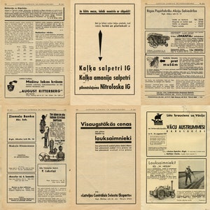 Vintage Newspaper Ephemera: Printable Advertising Collage Sheets (Digital Download)