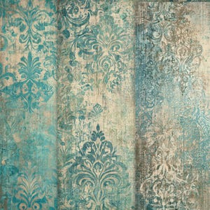 Páginas de diario vintage shabby: papel de scrapbooking con textura rústica (descarga digital)