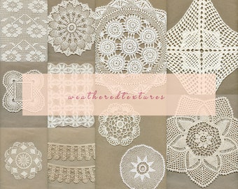 Printable doilies, Digital Lace, Doilies digital download, Junk Journal Supplies, Card Making, Scrapbook, Mixed Media Paper crafts, Collage