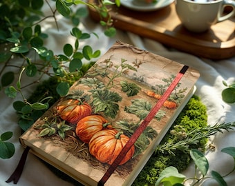 Pumpkin Junk Journal Druckbare Seiten: Herbst Scrapbook Kit (Digitaler Download)