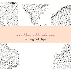 Fishing net clipart, 5 PNG, Visser clipart, Junk Journals supplie, Mixed media art, Net clipart, Fish net clipart, Net clipart