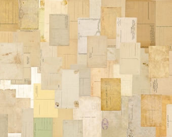 Vintage Blank Postcards: Printable Ephemera for Junk Journals (Digital Download)