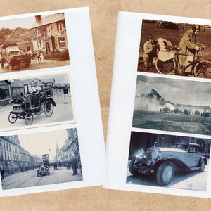Cars ephemera, Vintage Cars postcards, Printable Digital download Junk Journal, Scrapbooking, Paper Crafts image 5