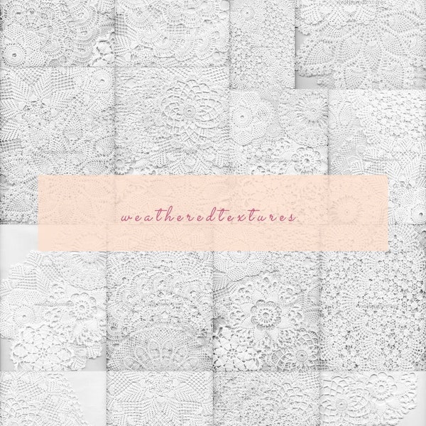 Lace digital, Printable kit, White lace paper, Boho Paper Kit, Junk Journal Kit, Collage kit, Printable Kit, Digital Kit, Lace Paper