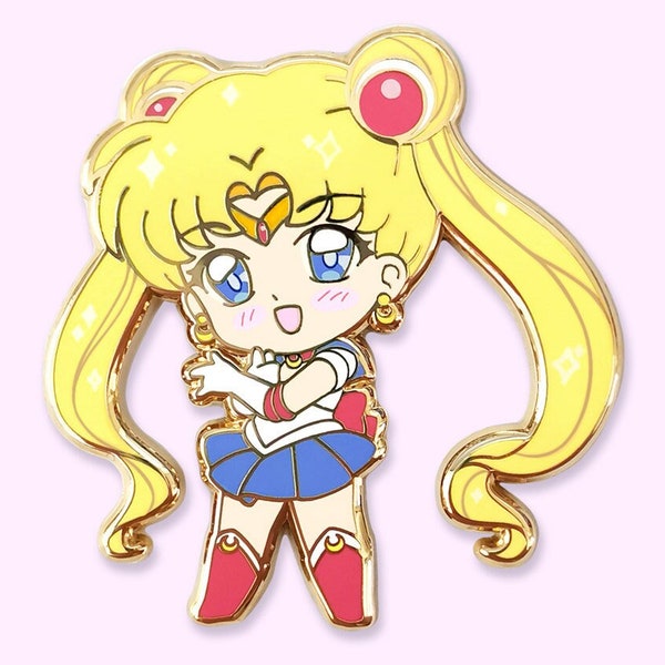 Moon Chibi Enamel Pin