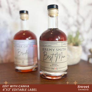 Customizable Whiskey Label, Whiskey Label Template, Printable Whisky Label,  Canva
