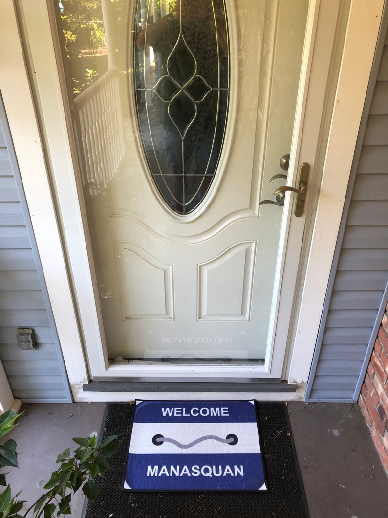 Sea Girt Nj Beach Badge Mat Door Mat Gift Etsy