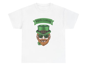St Patrick&#39;s Day T-Shirt, Vintage Shirt, Irish Today, Hipster, Unisex Heavy Cotton Tee