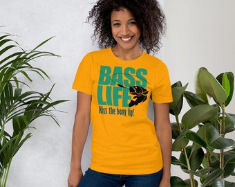 Bass Life Angeln T-Shirt, Neuheit Fischer Tee