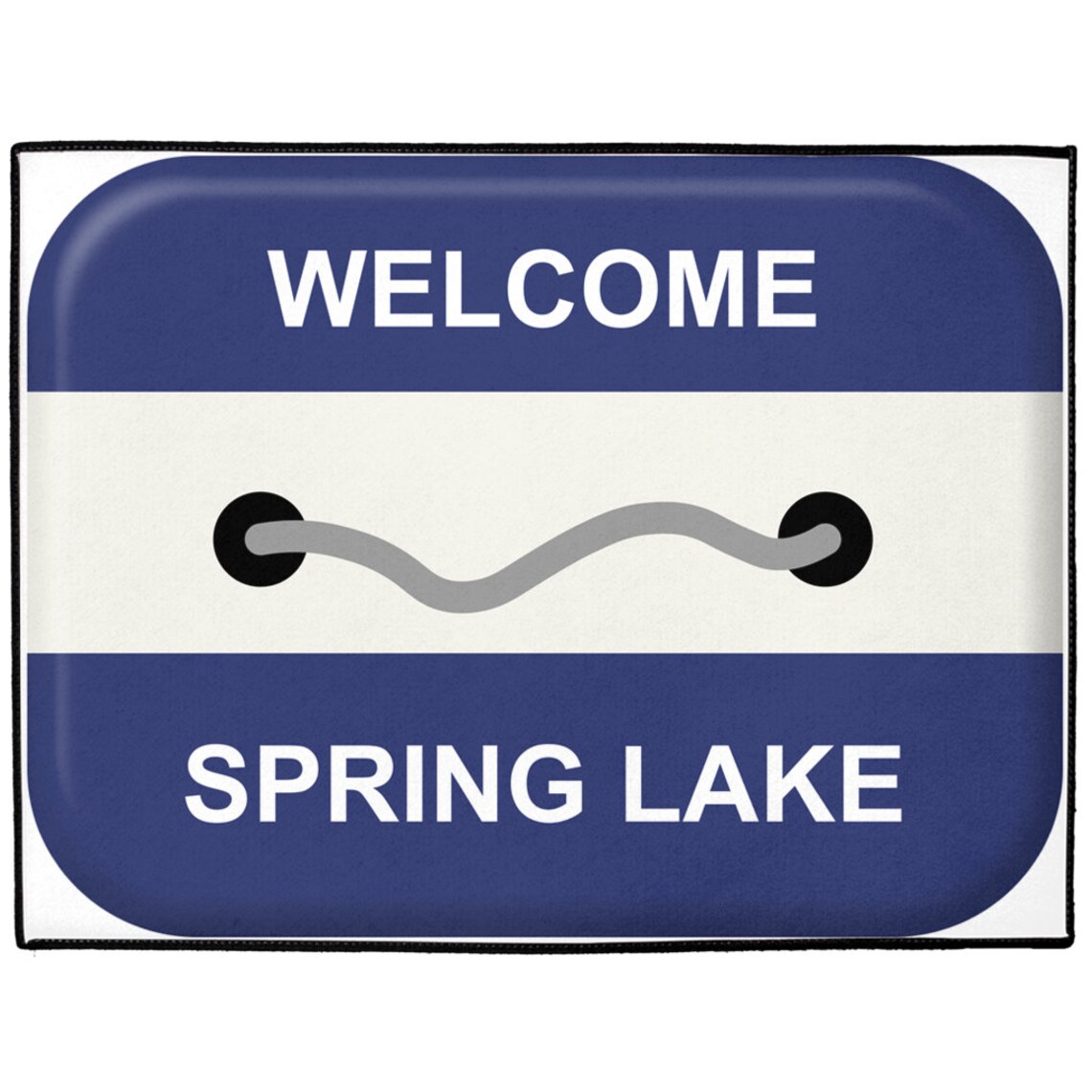 Spring Lake Nj Beach Badge Mat Door Mat Gift Etsy
