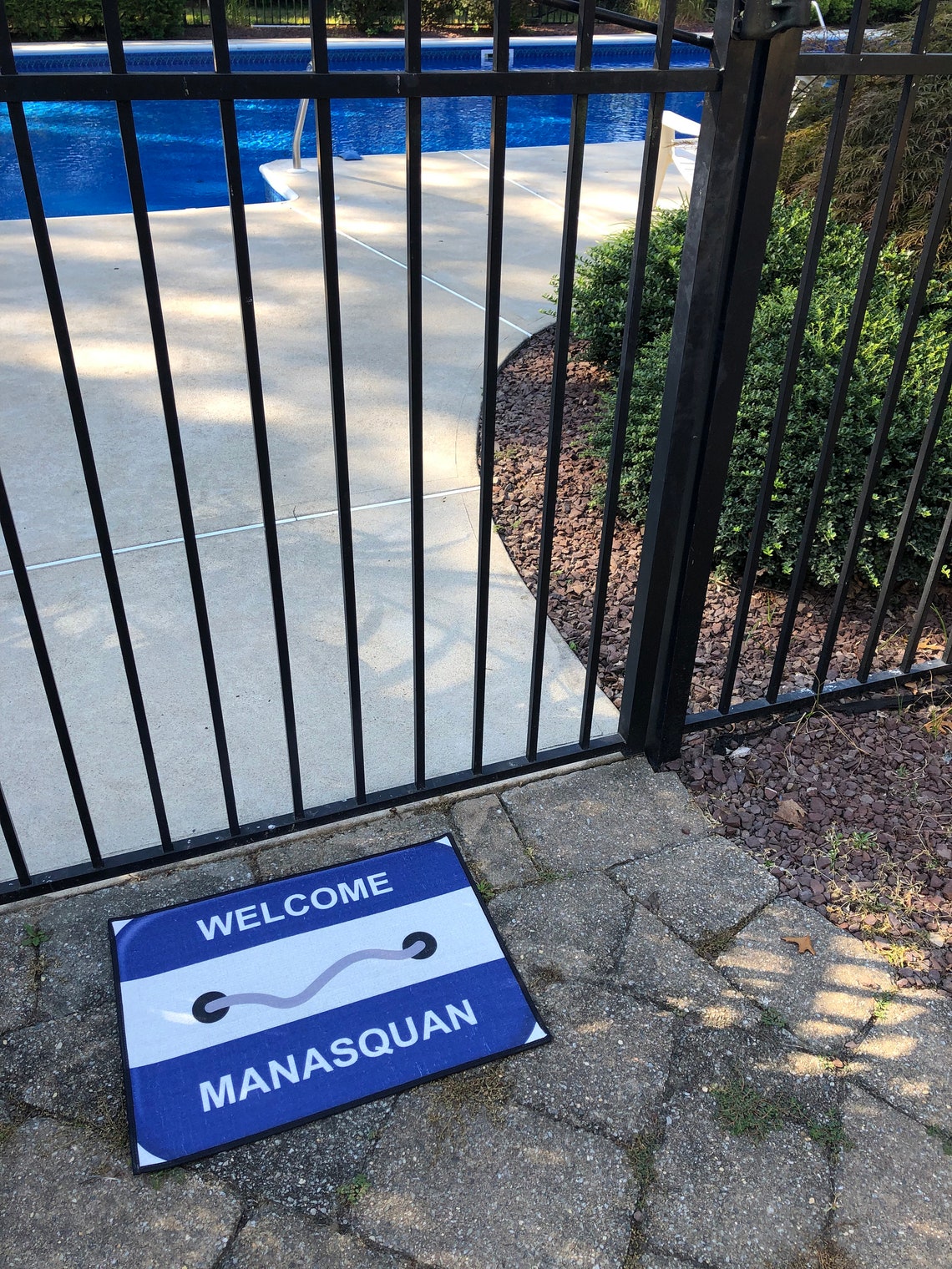 Sea Girt Nj Beach Badge Mat Door Mat Gift Etsy