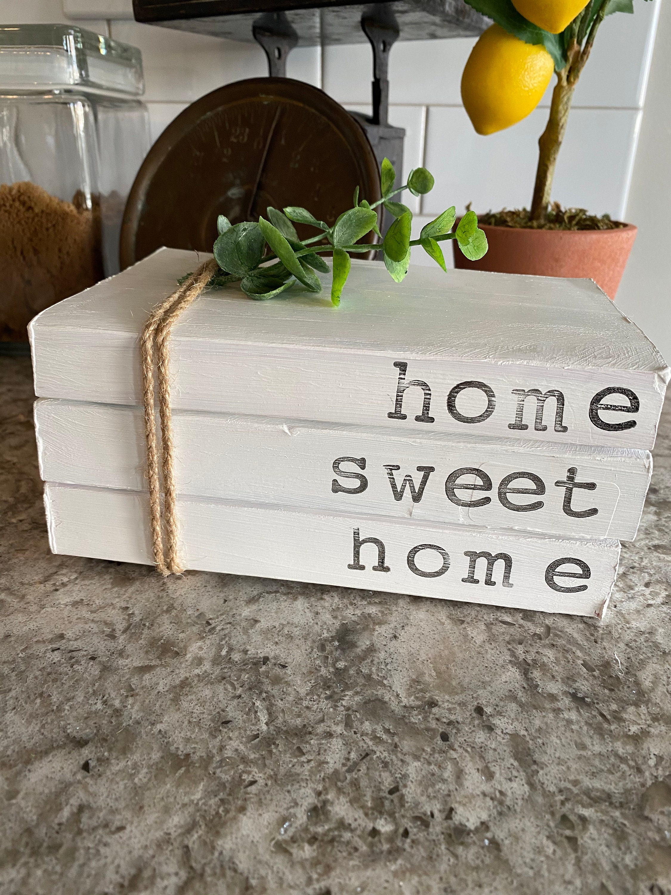 Home Sweet Home Stamped Books. Etsy