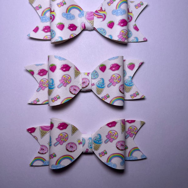 Princess sweets. Character faux leather, with Love Lilly Bows