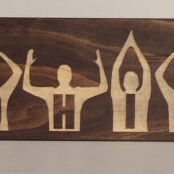 O-H-I-O Silhouette Wood Sign...available in multiple stains