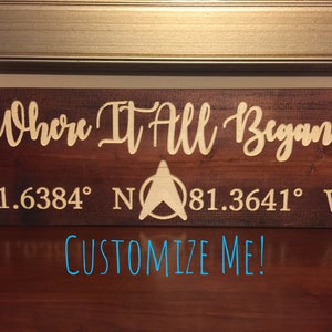 CUSTOMIZED &quot;Where It All Began&quot; Wood Sign...available in multiple stains