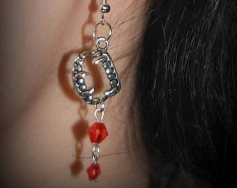 Vampire Fang Droplet Earrings