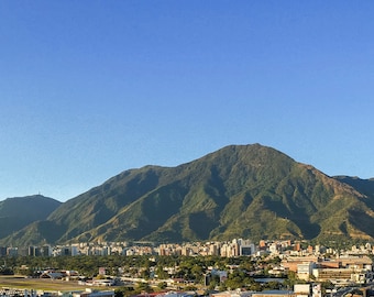 Canvas and photo paper print: Pano "Avila from Cotiza to Petare". Caracas, Venezuela
