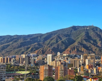 Caracas & Avila Mountain Panoramic Photo paper and canvas Print - Bello Monte View