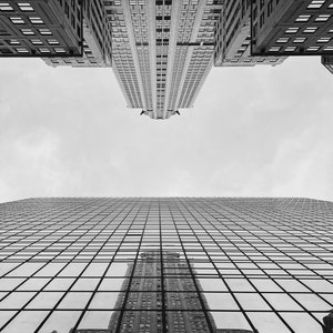 Edificio Chrysler en blanco y negro, Nueva York. NYC