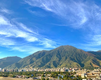 Canvas and Photo Paper Print: Avila and Caracas. Venezuela