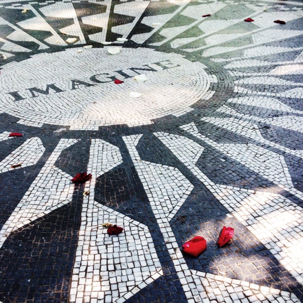 Imagine mosaic in Central Park, New York City