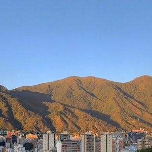Caracas from Bello Monte at sunset time