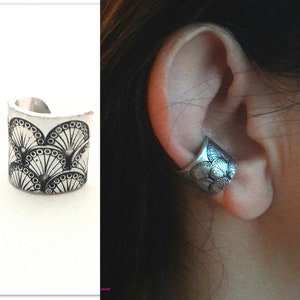 Orecchini helix Conch orecchini Cartilage orecchio orecchio senza piercing orecchio largo polsino non trafitto falso perforante orecchio a mano timbrato