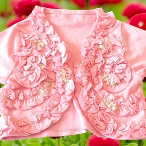 Heirloom Baby Jacket - Victorian Cotton Baby Girl Jacket - Baby Girl Jacket - Victorian Baby Jacket - Organic Cotton Baby Jacket