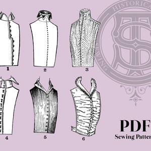 Cora - 1910s Collars and Vests Reproduction Sewing Pattern
