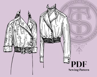 Luella - 1910s Waist 44" Bust PDF Reproduction Sewing Pattern