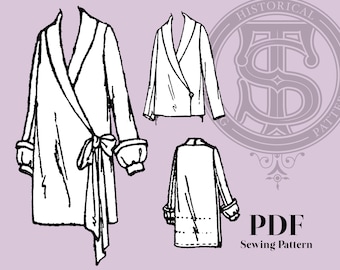 Abigail - 1920s Coat 44" Bust PDF Reproduction Sewing Pattern