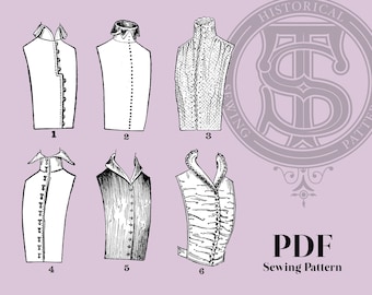 Cora - 1910s Collars and Vests Reproduction Sewing Pattern