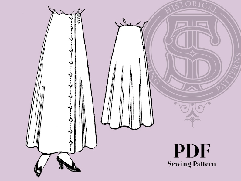 Victorian Skirts | Edwardian Skirts & Patterns Marion - 1910s Skirt 28