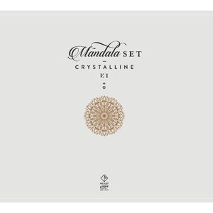 マンダラ セット // 「Crystalline V.1」 // ベクター、PNG 要素セット、商用ライセンス