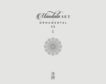 Mandala Set // "Ornamental V.2" // Vector, PNG Element Set, Commercial License