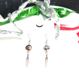 SKZ Bullet confetti Dangle Earrings|stainless steel|resin cabochon|DOMINATE|World Tour 2022 Confetti