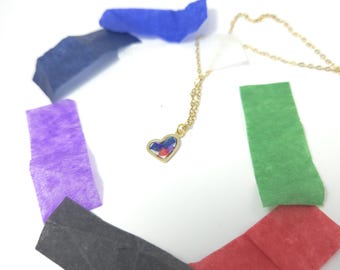 Arir@ng Tiny Charm Heart necklace|Concert Confetti memory piece