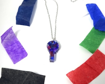 Army bomb chunky necklace|Concert Confetti memory piece|Arir@ng