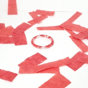 Skinny Band Ring|Stray Kids|Concert Confetti|Stays|Resin Jewelry|Maniac World Tour