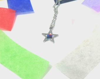 Taylor S Star Bezel Necklace|Eras Tour Concert Confetti Jewelry|Memory Piece