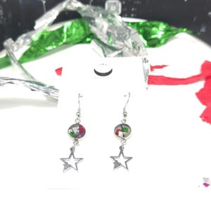 SKZ STARS confetti Dangle Earrings|stainless steel|resin cabochon|DOMINATE|World Tour 2022 Confetti