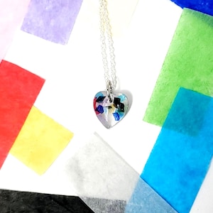 Heart Necklace|Taylor Swift Eras Tour Concert Confetti Jewelry|Swifties|Resin
