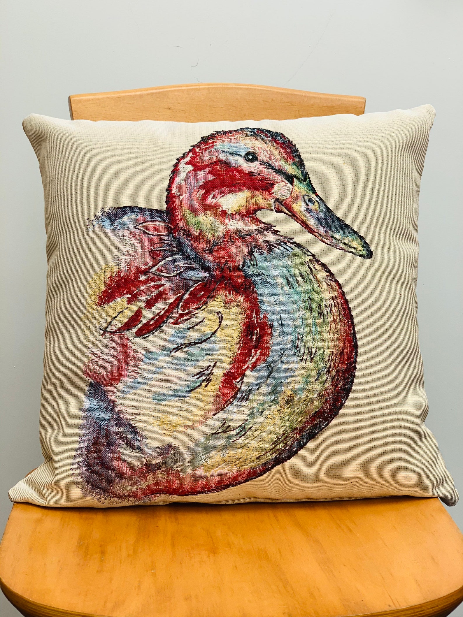 Duck Tapestry Cushion Cover Scatter Cushion Decorative Etsy UK